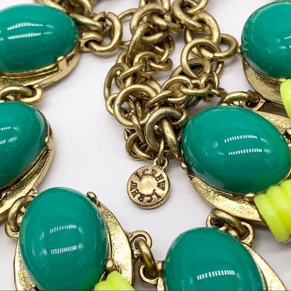 J. Crew Green & Yellow Dangle Necklace - Picture 3 of 3